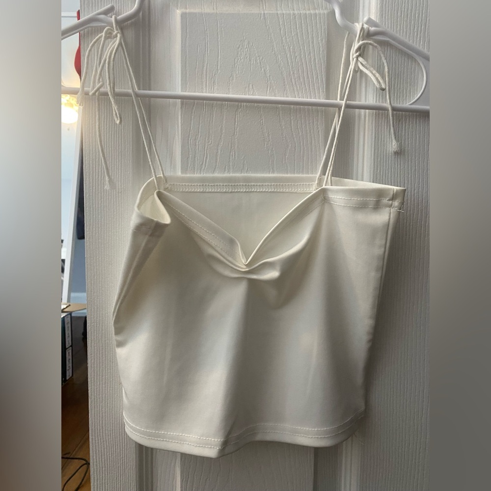 White crop top